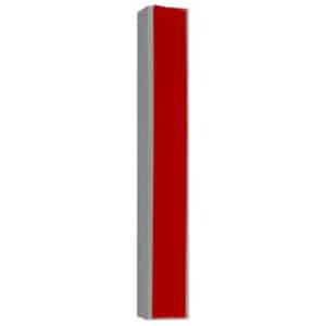 White Plastic Mezuzah Case with Silver Letter - Fits Any Scroll up to 15 cm