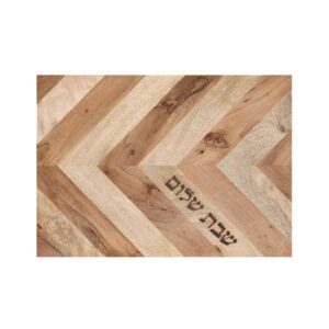 Shabbat Challah Tray Made of Wood in Different Shades - 'Arrow Model'