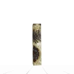 Epoxy and Olive Wood Mezuzah Case Handmade - 'Breath of Nature' 14 cm